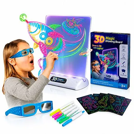 Новогодний подарок 3D Led планшет для рисования