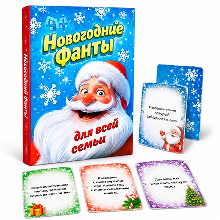 Новогодний подарок Карточная игра Новогодние Фанты