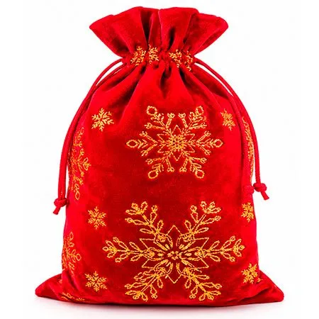Жаңа жылдық сыйлық Мешок Красный Бархат