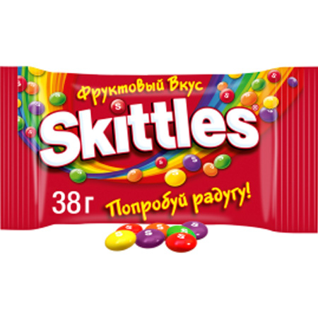 Жаңа жылдық сыйлық Драже Skittles 38гр